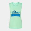 Bella + Canvas - Women's Flowy Scoop Muscle Tank - 8803 Thumbnail