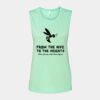 Bella + Canvas - Women's Flowy Scoop Muscle Tank - 8803 Thumbnail